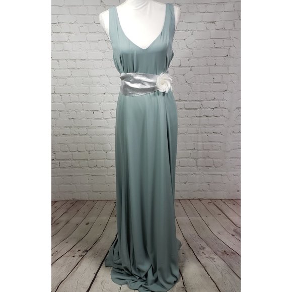SHOW ME YOUR MUMU Jenn Maxi Dress Sage XL NWOT - Picture 8 of 12